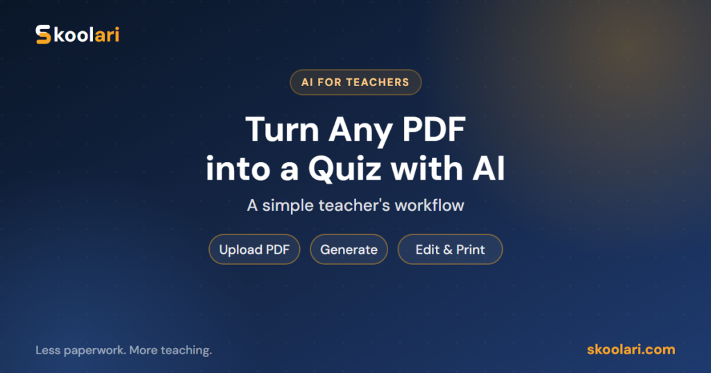 How to Turn Any PDF Module into a Quiz with AI