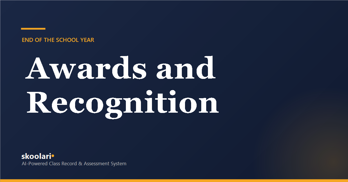 Awards and Recognition Under DepEd Order No. 15, s. 2026