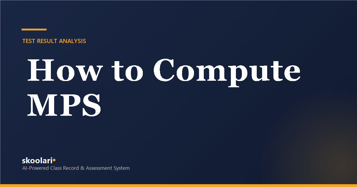How to compute MPS, the mean percentage score